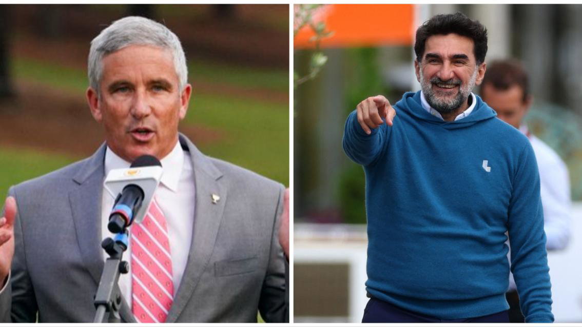Report makes truly wild claim about PGA Tour boss and his LIV Golf counterpart